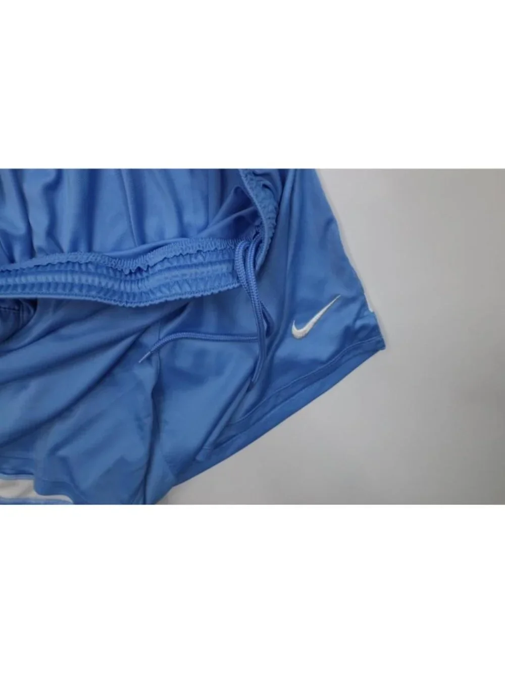 Vintage Y2K Nike Mens Medium Above Knee Running Jogging Soccer Shorts Light Blue